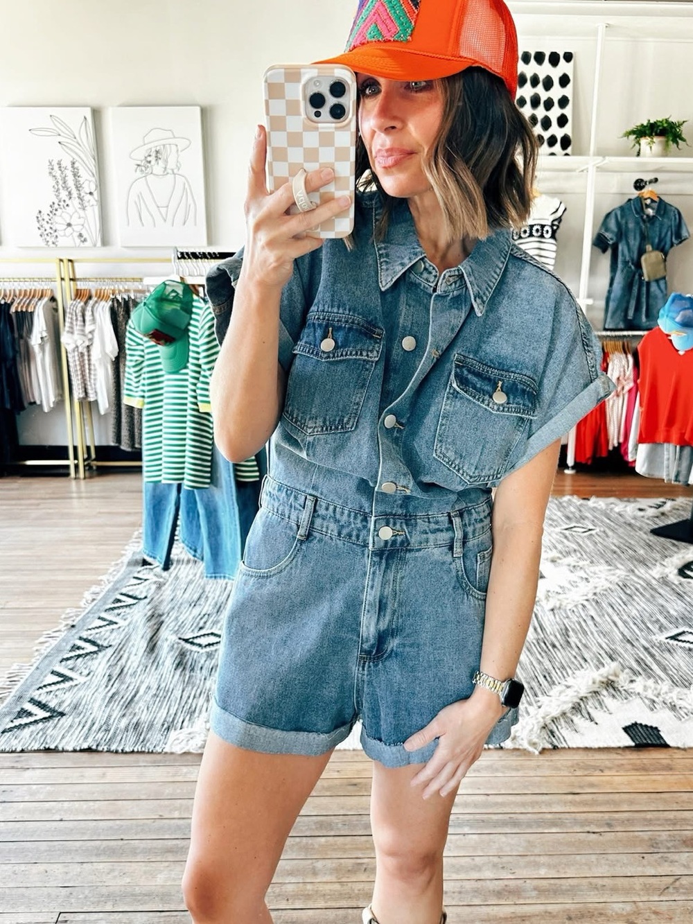 Eesome Denim Romper size medium
